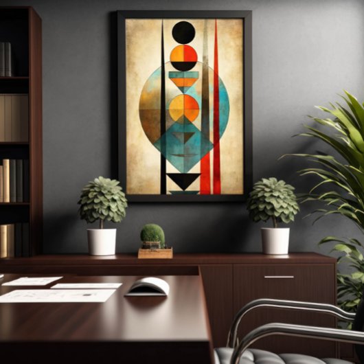 Boho Wall Art Alte Abstrakte Moderne neutral Poster