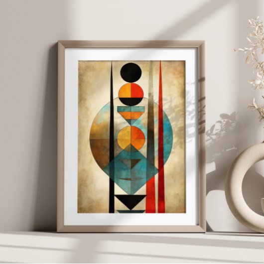 Boho Wall Art Alte Abstrakte Moderne neutral Poster