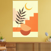 Boho wall Art Leinwanddruck (Insitu (Wohnzimmer))