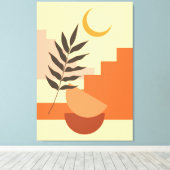 Boho wall Art Leinwanddruck (Insitu (Holzboden))