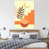 Boho wall Art Leinwanddruck (Insitu (Schlafzimmer))