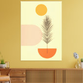 Boho wall Art Leinwanddruck (Insitu (Wohnzimmer))