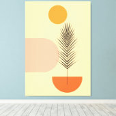 Boho wall Art Leinwanddruck (Insitu (Holzboden))