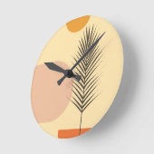 Boho wall Art Runde Wanduhr (Winkel)