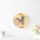 Boho wall Art Runde Wanduhr (Zuhause)