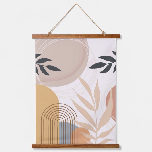 Boho Wall Art Wandteppich Mit Holzrahmen (Vorderseite 2)