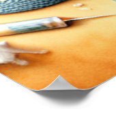 Boho Wall Pinned Beach Kinderzimmer Poster (Ecke)