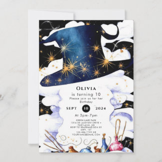 Boho Wand Magic Wizard Geburtstag Einladung