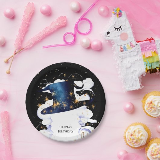 Boho Wand Magic Wizard Geburtstag Pappteller (Party)