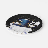 Boho Wand Magic Wizard Geburtstag Pappteller (Schrägansicht)