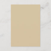 Boho-Warm-Beige-Wildflower-Hochzeitsdetails Begleitkarte (Rückseite)