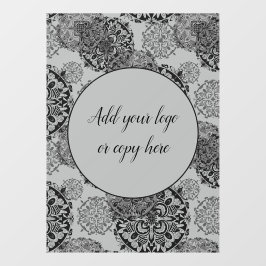 Boho Warm Grays Mandalases  Fensteraufkleber