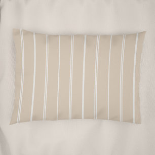 Boho Warme Neutrale Gestreifte Muster Minimalistis Kissenbezug