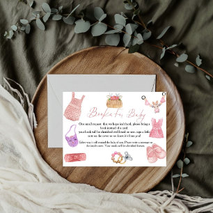Boho-Wäscheleine-Buch für Baby-Anfragekarte Einladung