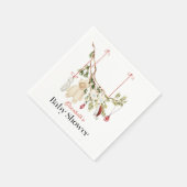 Boho Wäscheschuhe Babydusche Serviette (Ecke)