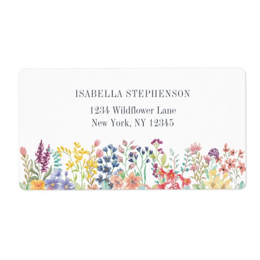 Boho Wassercolor Wildblume Floral (Vorne)