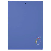 Boho Wasserfarbe Botanik Buchstabe C Klemmbrett (Rückseite)