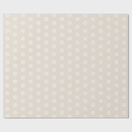 Boho-Wasserfarbe-Daisy-Geschenkpapier Geschenkpapier (Flach)