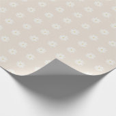 Boho-Wasserfarbe-Daisy-Geschenkpapier Geschenkpapier (Ecke)