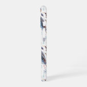 Boho-Wasserfarbe-Feder-Blumenmuster Personalized iPhone 16 Hülle (Linke Seite)
