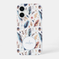 Boho-Wasserfarbe-Feder-Blumenmuster Personalized