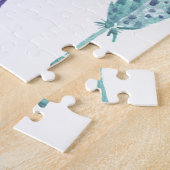 Boho Wasserfarbe-Feder-Trio Puzzle (Seite)