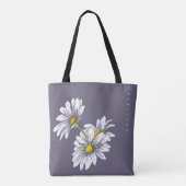 Boho-Wasserfarbe-Gänseblümchen-Weihnachtsgeschenk Tasche (Rückseite)
