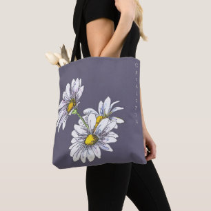 Boho-Wasserfarbe-Gänseblümchen-Weihnachtsgeschenk Tasche