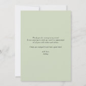 Boho Wasserfarbe gegossene Hauspflanzen Geburtstag Dankeskarte (Rückseite)