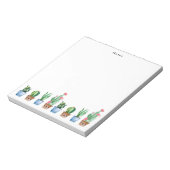 Boho Wasserfarbe gepotted Cactus & Succulents Cust Notizblock (Rotiert)