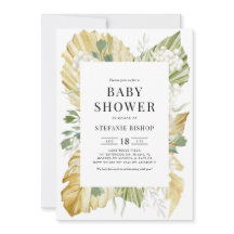 Boho Wasserfarbe getrocknete Palm Blätter Kinderdu