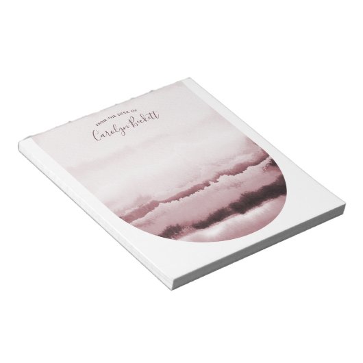 Boho Wasserfarbe Krawatte-Dye Custom Notepad - Plu Notizblock (angewinkelt)