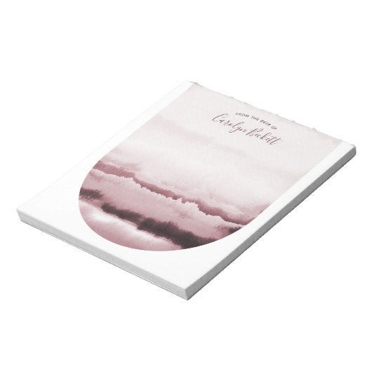 Boho Wasserfarbe Krawatte-Dye Custom Notepad - Plu Notizblock (Rotiert)