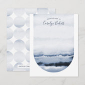 Boho Wasserfarbe Krawatte-Dye Custom Stationer - B (Vorne/Hinten)