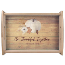 Boho-Wasserfarbe-Kürbis und florale Thanksgiving-D