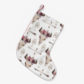 Boho Wasserfarbe: Pfeile, Schädelmuster. Kleiner Weihnachtsstrumpf (Vorderansicht (hängend))
