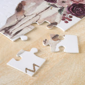 Boho Wasserfarbe: Pfeile, Schädelmuster. Puzzle (Seite)