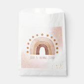 Boho Wasserfarbe Regenbogen Birthday Geschenktütchen (Vorderseite)