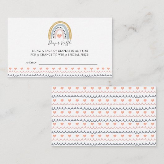 Boho Wasserfarbe Regenbogen Hörbücher für Baby Begleitkarte (Vorne/Hinten)