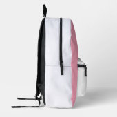 Boho Wasserfarbe Regenbogen in rosa personalisiert Bedruckter Rucksack (Links)