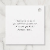 Boho Wasserfarbe Topfpflanzen Kinderdusche Geschenkanhänger (Rückseite)