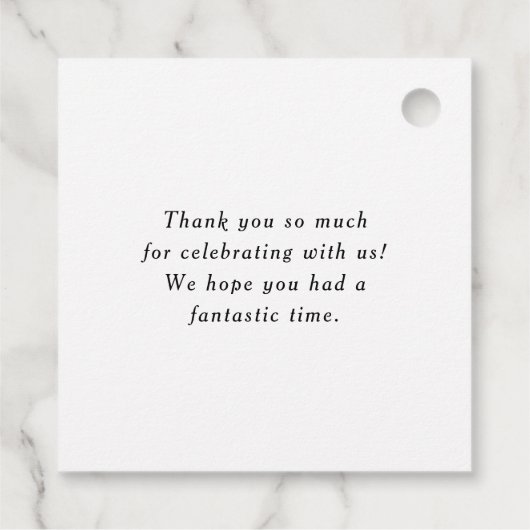 Boho Wasserfarbe Topfpflanzen Kinderdusche Geschenkanhänger (Rückseite)