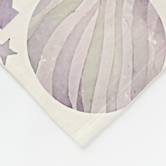 Boho-Wasserfarbe-Weltraum- und Planeten-Nahtloses Fleecedecke (Ecke)