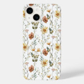 Boho-Wasserfarbe-Wildblume Case-Mate iPhone Hülle (Rückseite)