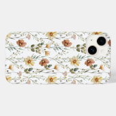 Boho-Wasserfarbe-Wildblume Case-Mate iPhone Hülle (Rückseite (Horizontal))