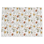 Boho-Wasserfarbe-Wildblume Große Geschenktüte (Vorderseite)