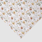 Boho-Wasserfarbe-Wildblume Seidenpapier (Ausschnitt)