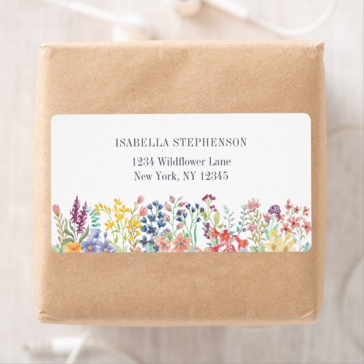Boho-Wasserfarbe-Wildblumen-Blumenmuster (Insitu)