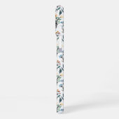 Boho Wasserfarbe Wildblumen Muster Monogramm Name iPhone Hülle (Linke Seite)