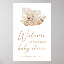 Boho-Wasserfarben-Baby-Party-Empfang